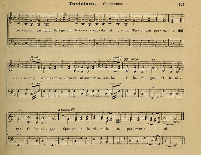 Laudis Corona: the new Sunday school hymn book, containing a collection of Catholic hymns, arranged for the principal seasons and festivals of the year page 13