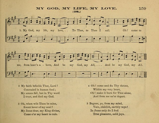 Laudis Corona: the new Sunday school hymn book, containing a collection of Catholic hymns, arranged for the principal seasons and festivals of the year page 159