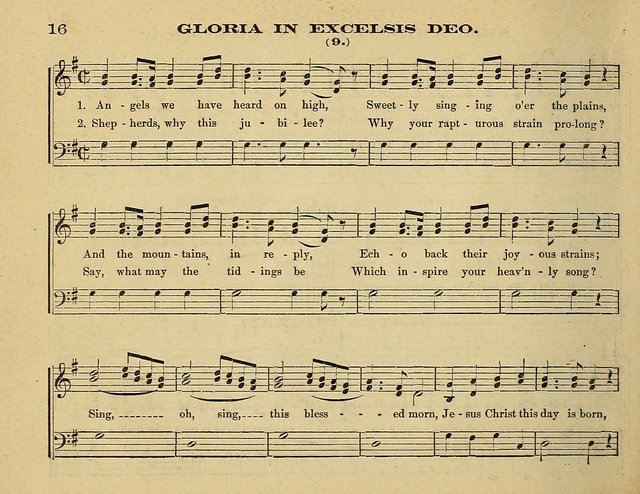 Laudis Corona: the new Sunday school hymn book, containing a collection of Catholic hymns, arranged for the principal seasons and festivals of the year page 16