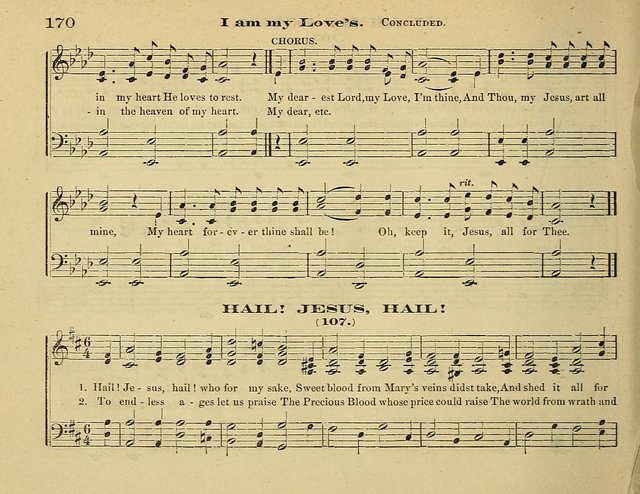 Laudis Corona: the new Sunday school hymn book, containing a collection of Catholic hymns, arranged for the principal seasons and festivals of the year page 170