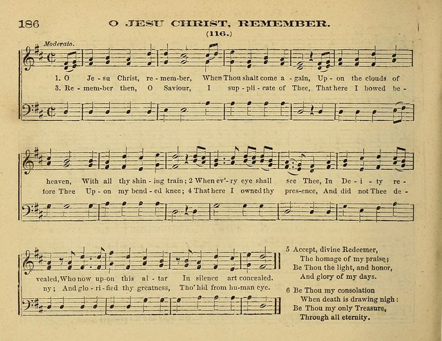 Laudis Corona: the new Sunday school hymn book, containing a collection of Catholic hymns, arranged for the principal seasons and festivals of the year page 186