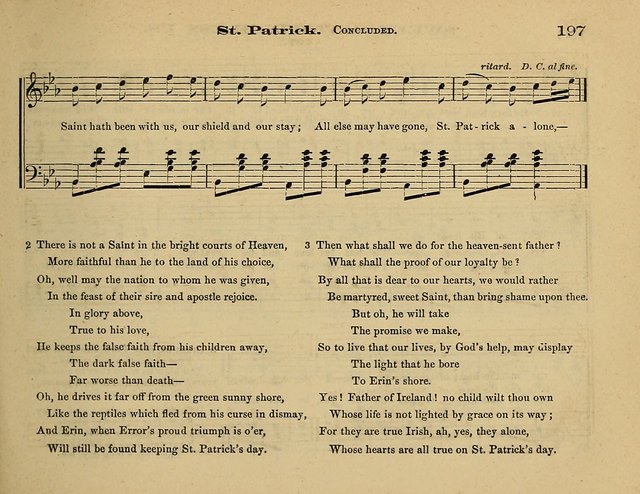 Laudis Corona: the new Sunday school hymn book, containing a collection of Catholic hymns, arranged for the principal seasons and festivals of the year page 197