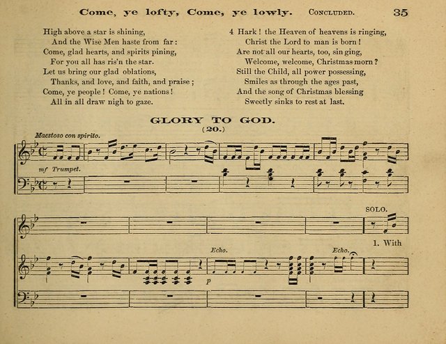 Laudis Corona: the new Sunday school hymn book, containing a collection of Catholic hymns, arranged for the principal seasons and festivals of the year page 35