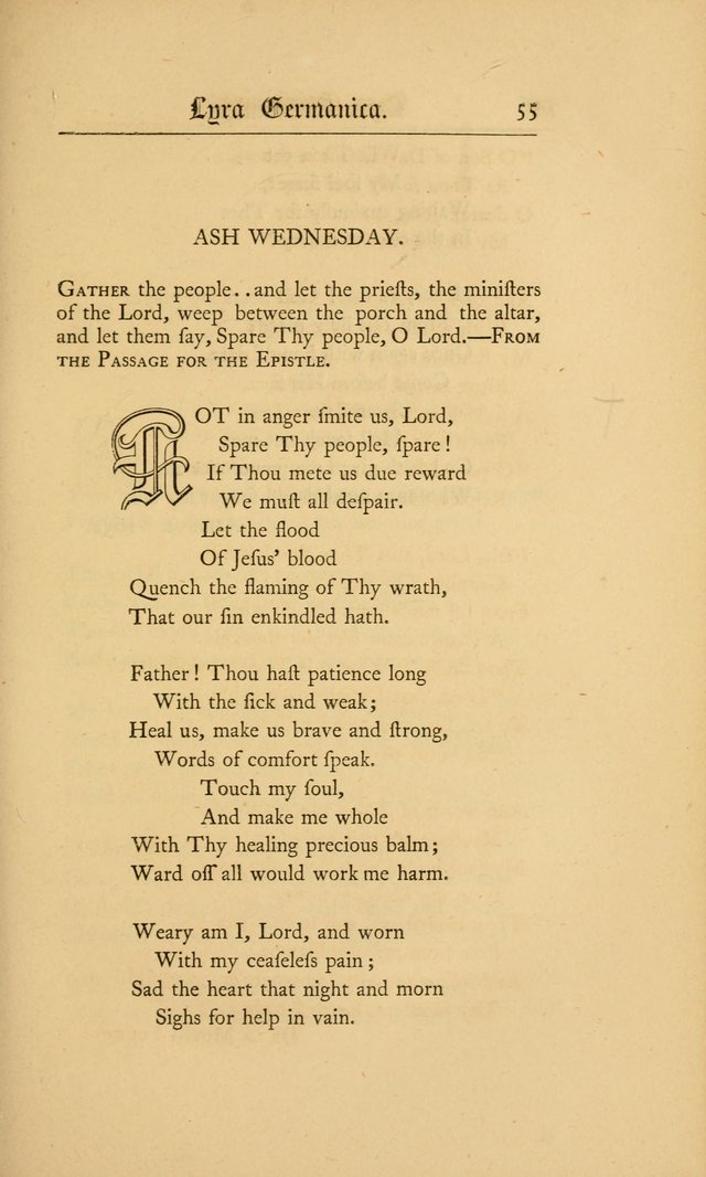 Lyra Germanica: hymns for the Sundays and chief festivals of the Christian year page 55