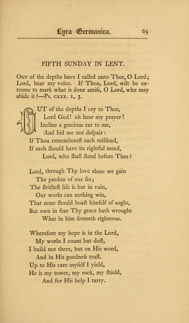 Lyra Germanica: hymns for the Sundays and chief festivals of the Christian year page 65