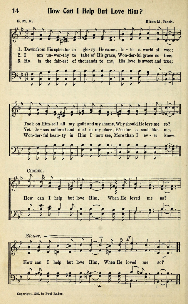 Living Gospel Songs and Choruses page 14