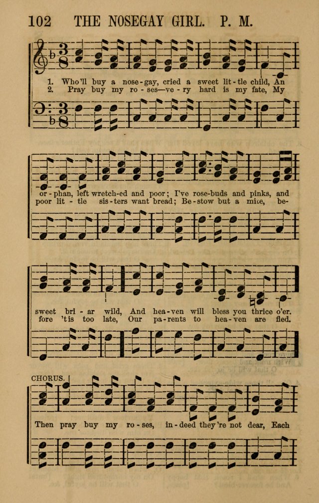 Linden Harp: a rare collection of popular melodies adapted to sacred and moral songs, original and selected. Illustrated. Also a manual of... page 102