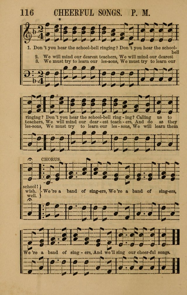 Linden Harp: a rare collection of popular melodies adapted to sacred and moral songs, original and selected. Illustrated. Also a manual of... page 116