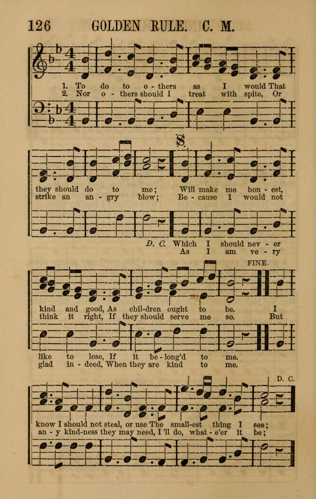 Linden Harp: a rare collection of popular melodies adapted to sacred and moral songs, original and selected. Illustrated. Also a manual of... page 126