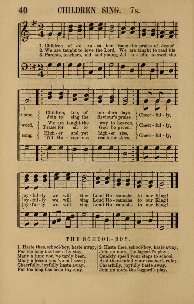 Linden Harp: a rare collection of popular melodies adapted to sacred and moral songs, original and selected. Illustrated. Also a manual of... page 40