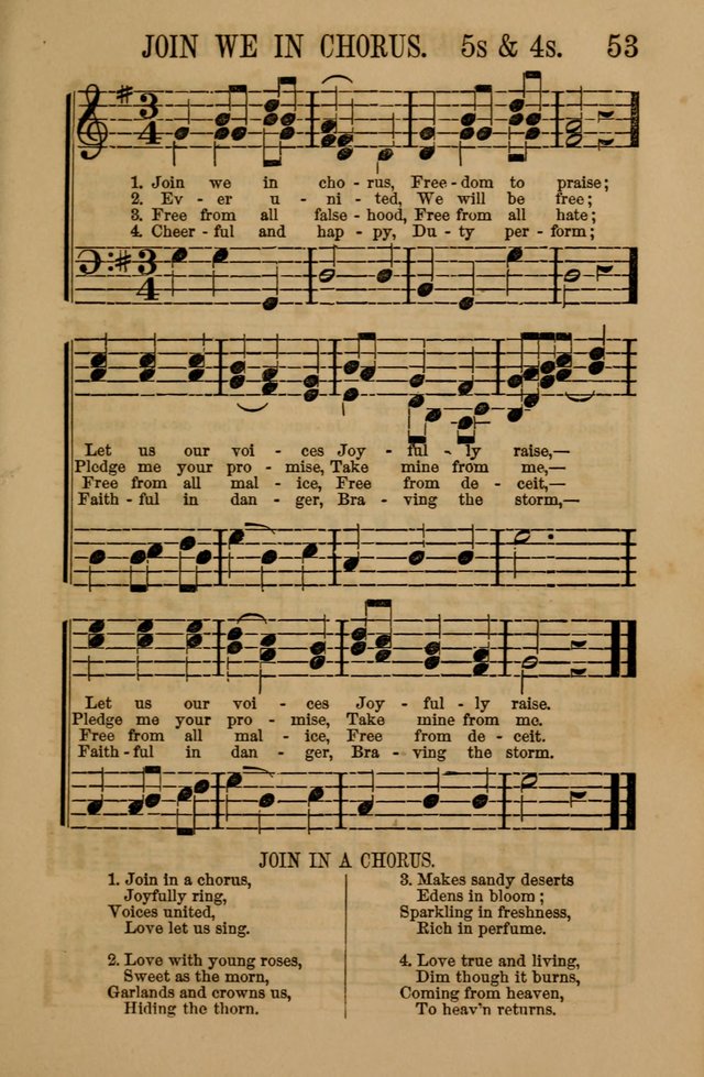 Linden Harp: a rare collection of popular melodies adapted to sacred and moral songs, original and selected. Illustrated. Also a manual of... page 53