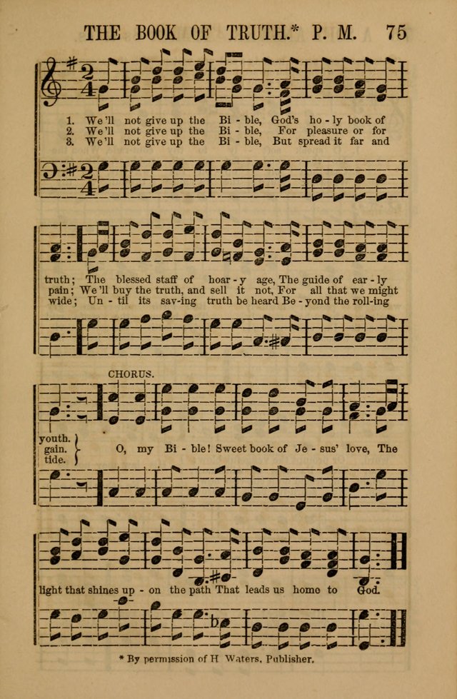 Linden Harp: a rare collection of popular melodies adapted to sacred and moral songs, original and selected. Illustrated. Also a manual of... page 75