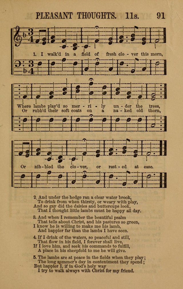 Linden Harp: a rare collection of popular melodies adapted to sacred and moral songs, original and selected. Illustrated. Also a manual of... page 91