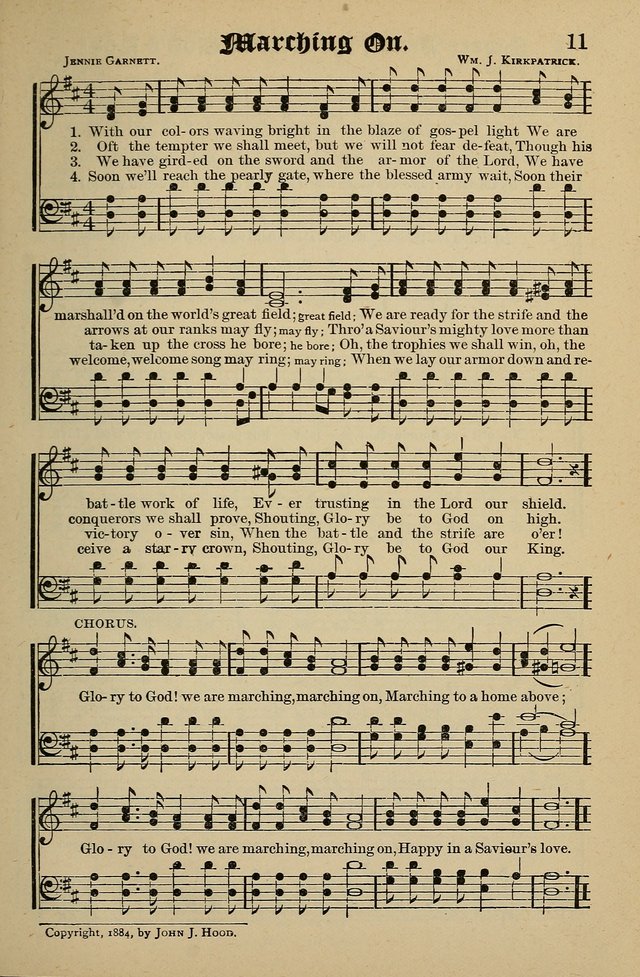 Living Hymns: for use in the Sabbath School, Christian Endeavor Meetings, the church & home page 11