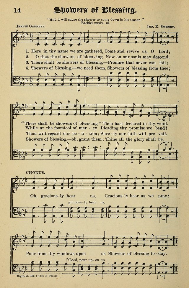 Living Hymns: for use in the Sabbath School, Christian Endeavor Meetings, the church & home page 14