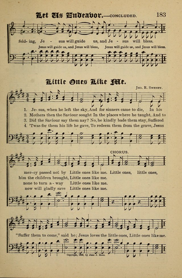 Living Hymns: for use in the Sabbath School, Christian Endeavor Meetings, the church & home page 183