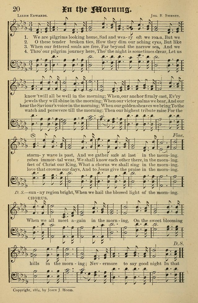 Living Hymns: for use in the Sabbath School, Christian Endeavor Meetings, the church & home page 20