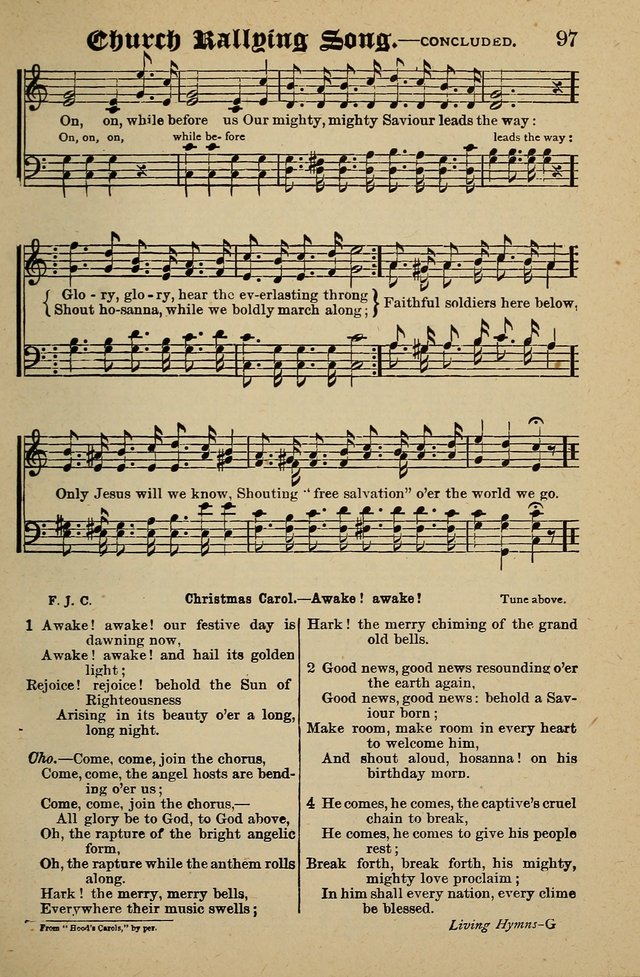 Living Hymns: for use in the Sabbath School, Christian Endeavor Meetings, the church & home page 97