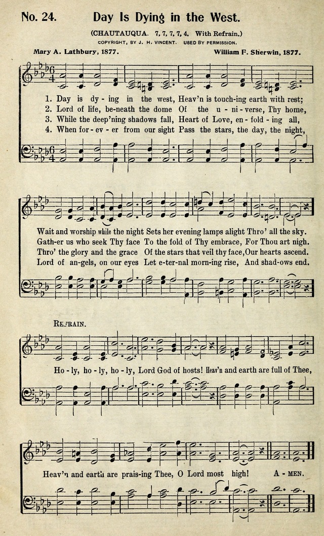 Living Hymns: the small hymnal: a book of worship and praise for the developing life page 24