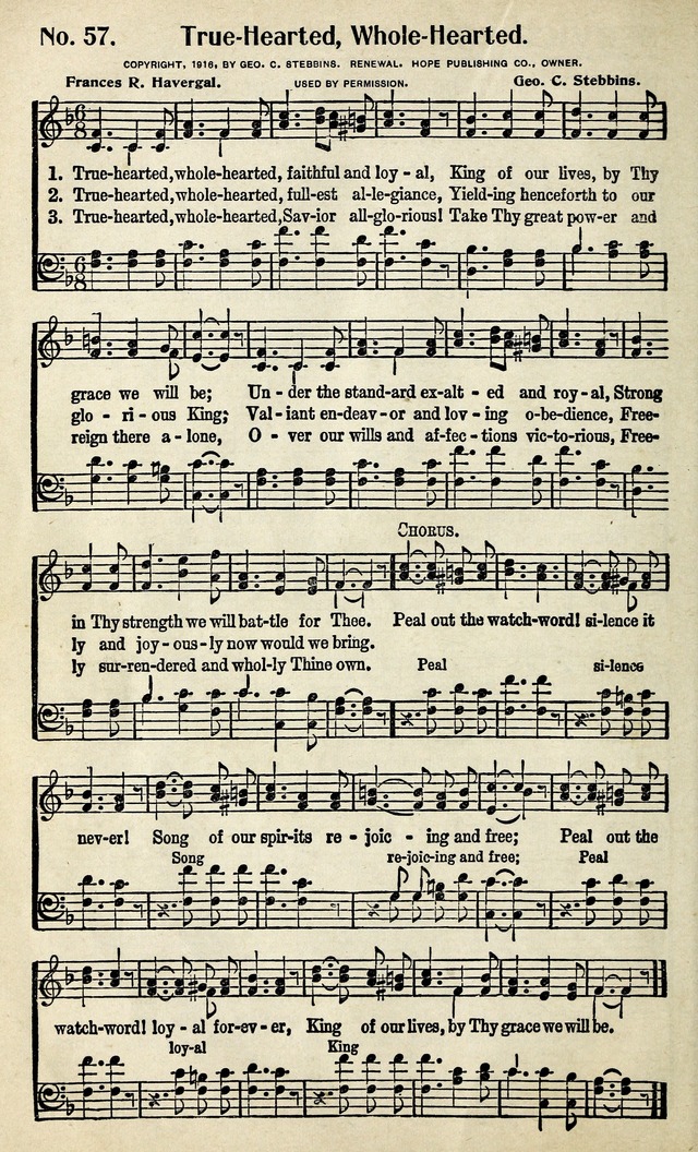 Living Hymns: the small hymnal: a book of worship and praise for the developing life page 52