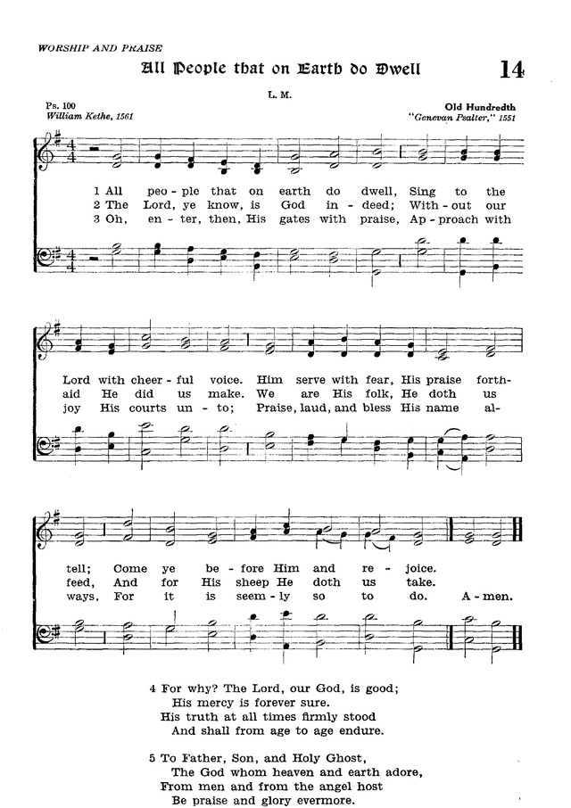 The Lutheran Hymnal page 185