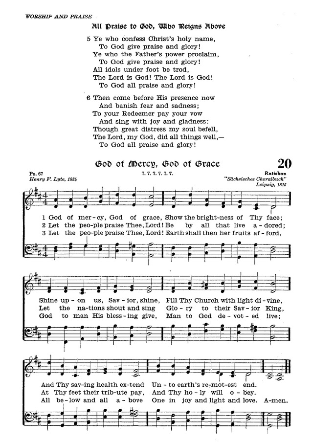 The Lutheran Hymnal page 191