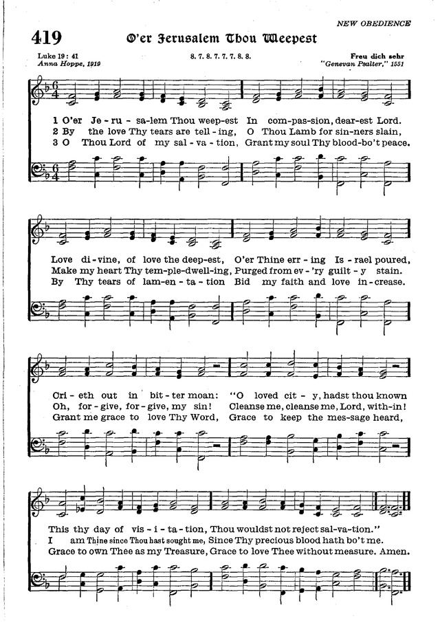 The Lutheran Hymnal page 598
