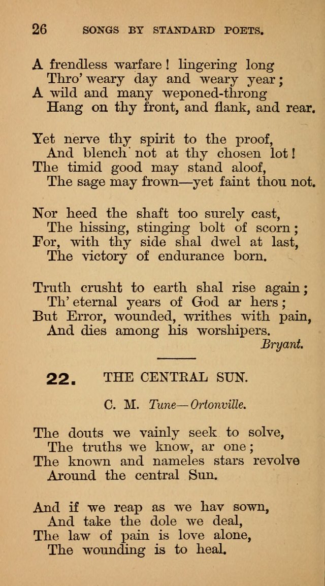 The Liberal Hymn Book: a collection of liberal songs adapted to popular tunes. For use in liberal leagues and other meetings, and in liberal homes page 26