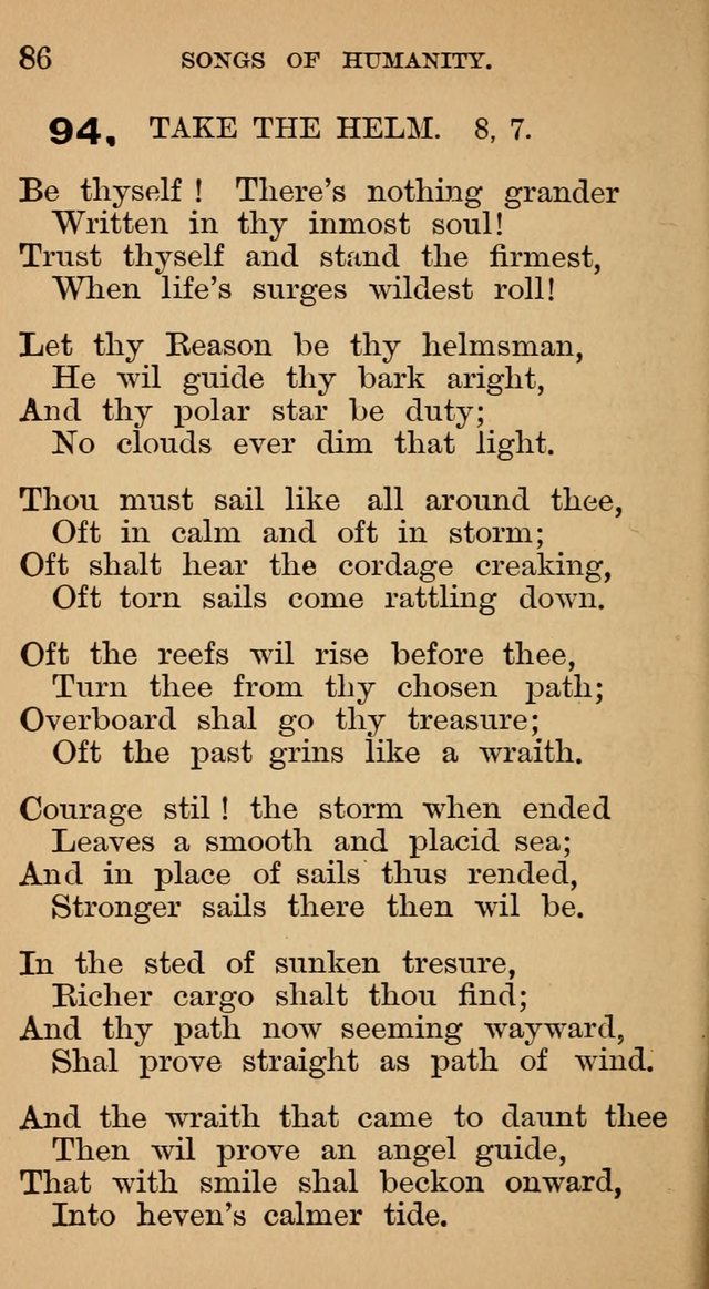 The Liberal Hymn Book: a collection of liberal songs adapted to popular tunes. For use in liberal leagues and other meetings, and in liberal homes page 90