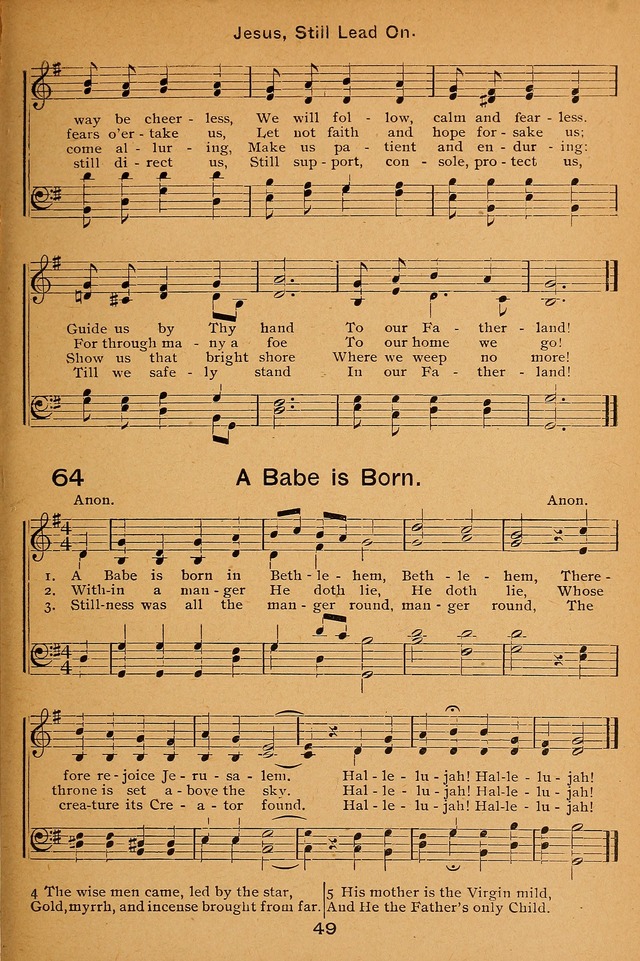 Lutheran Hymnal for the Sunday School page 49