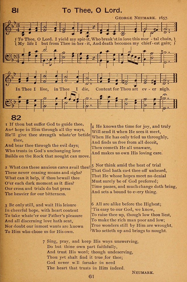 Lutheran Hymnal for the Sunday School page 61