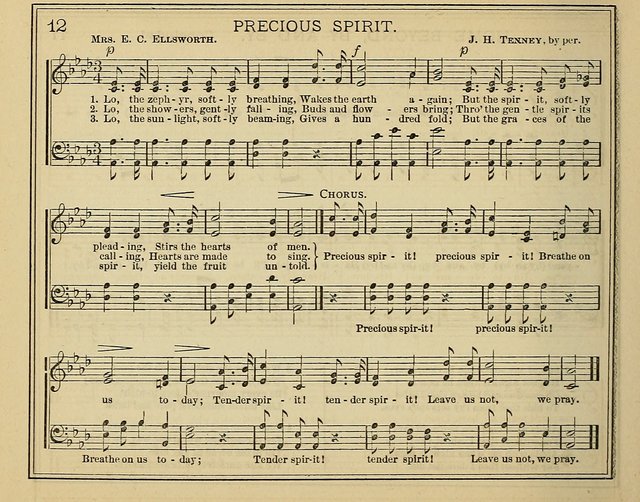Light and Life: a collection of new hymns and tunes for sunday schools, prayer meetings, praise meetings and revival meetings page 12
