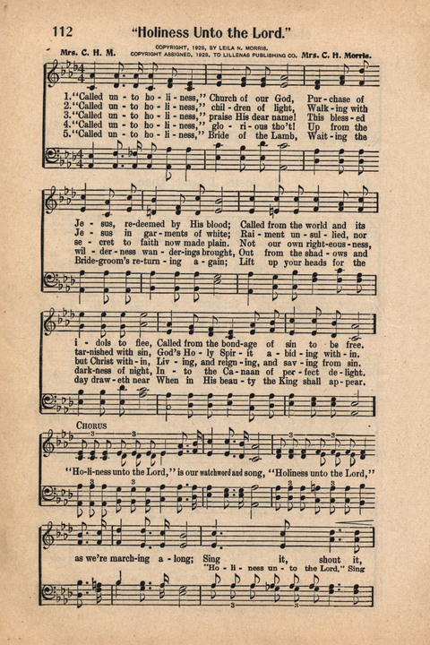 Light and Life Songs No. 4 page 112