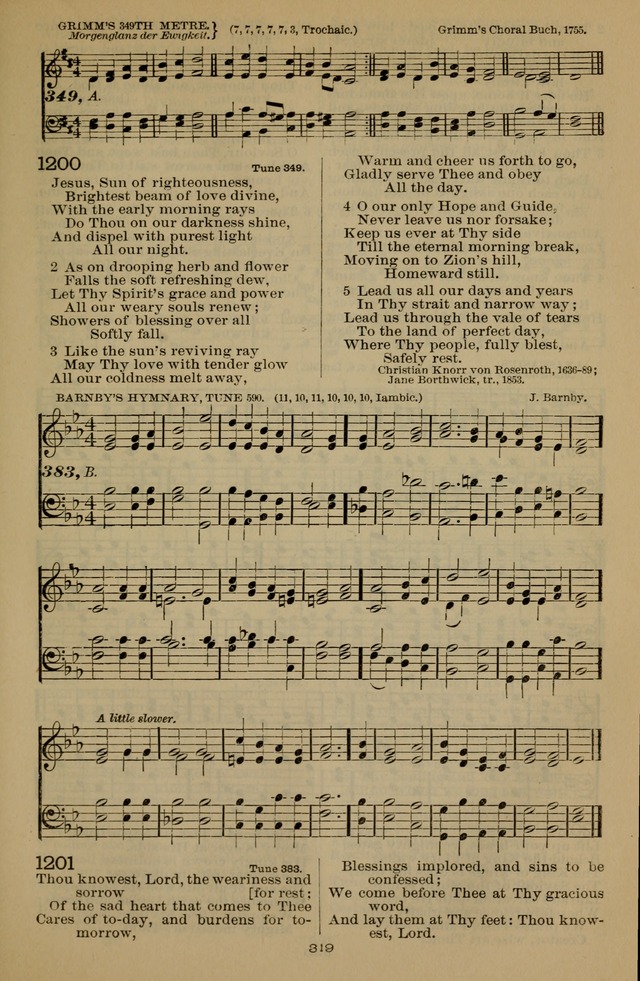 The Liturgy and the Offices of Worship and Hymns of the American Province of the Unitas Fratrum, or the Moravian Church page 503