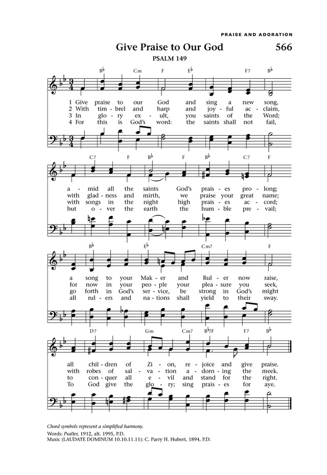 Lift Up Your Hearts: psalms, hymns, and spiritual songs page 624