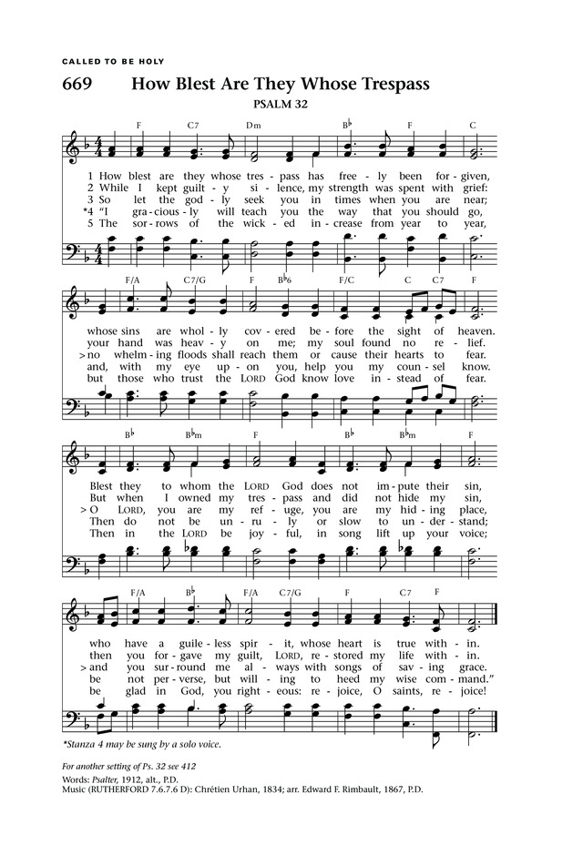 Lift Up Your Hearts: psalms, hymns, and spiritual songs page 741