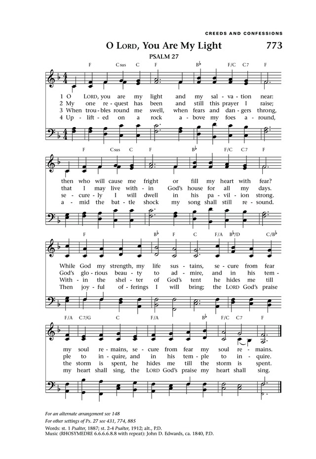 Lift Up Your Hearts: psalms, hymns, and spiritual songs page 846