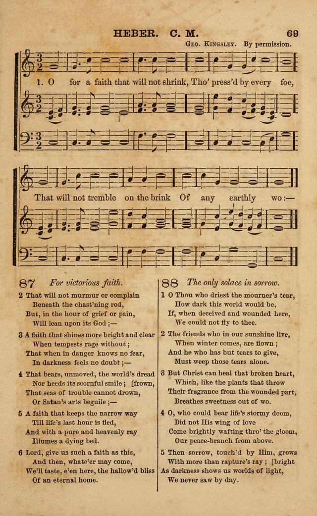 The Melodeon: a collection of hymns and tunes with original and selected music, adapted to all occiasions of social worship page 69