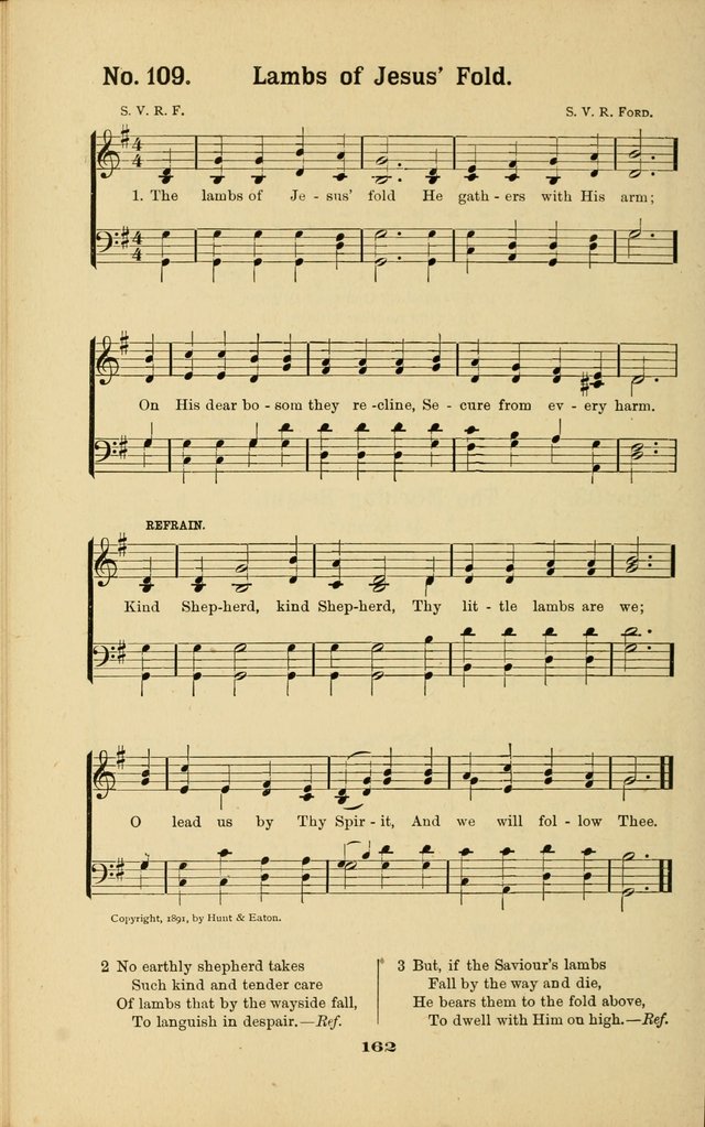 Melodies for Little People: containing also one hundred recitations for Sunday-schools, anniversary occasions, concerts, entertainments, and sociables, with songs adapted... page 162