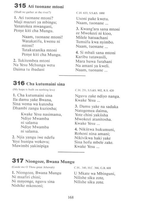 Mwimbieni Bwana: msifuni Mungu, mfalme wa mbingu na nchi! page 158