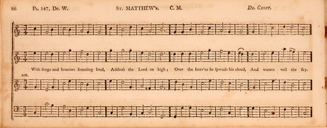 The Middlesex Collection of Church Music: or, ancient psalmody revived: containing a variety of psalm tunes, the most suitable to be used in divine service (2nd ed. rev. cor. and enl.) page 86