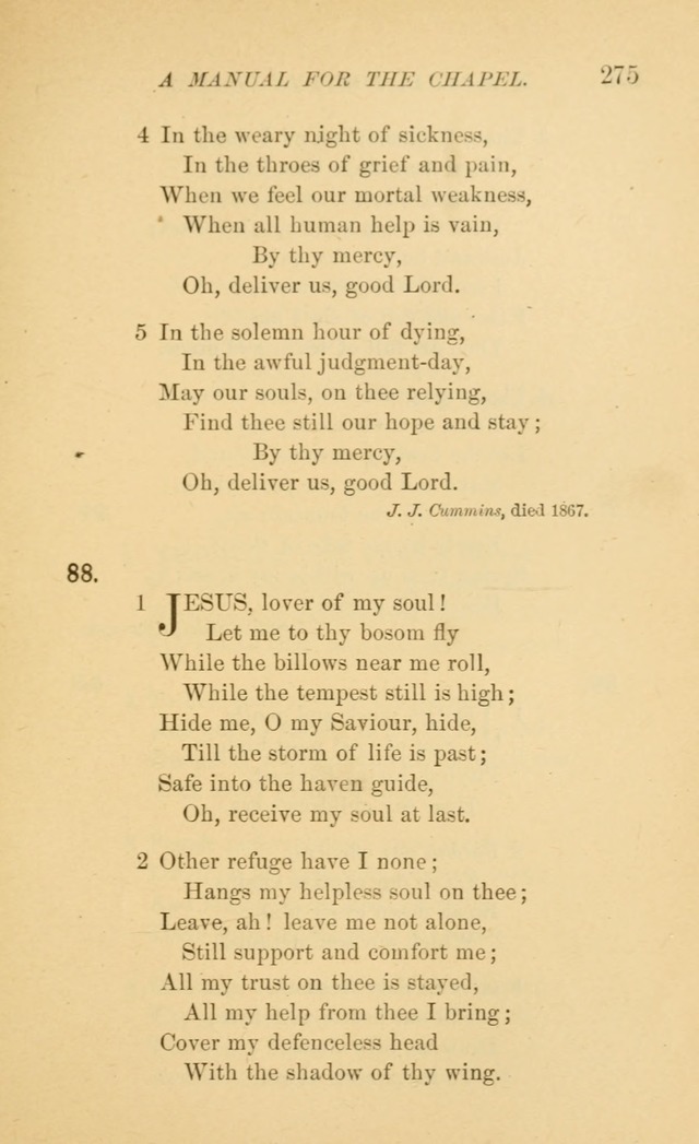 Manual for the chapel of Girard College page 284