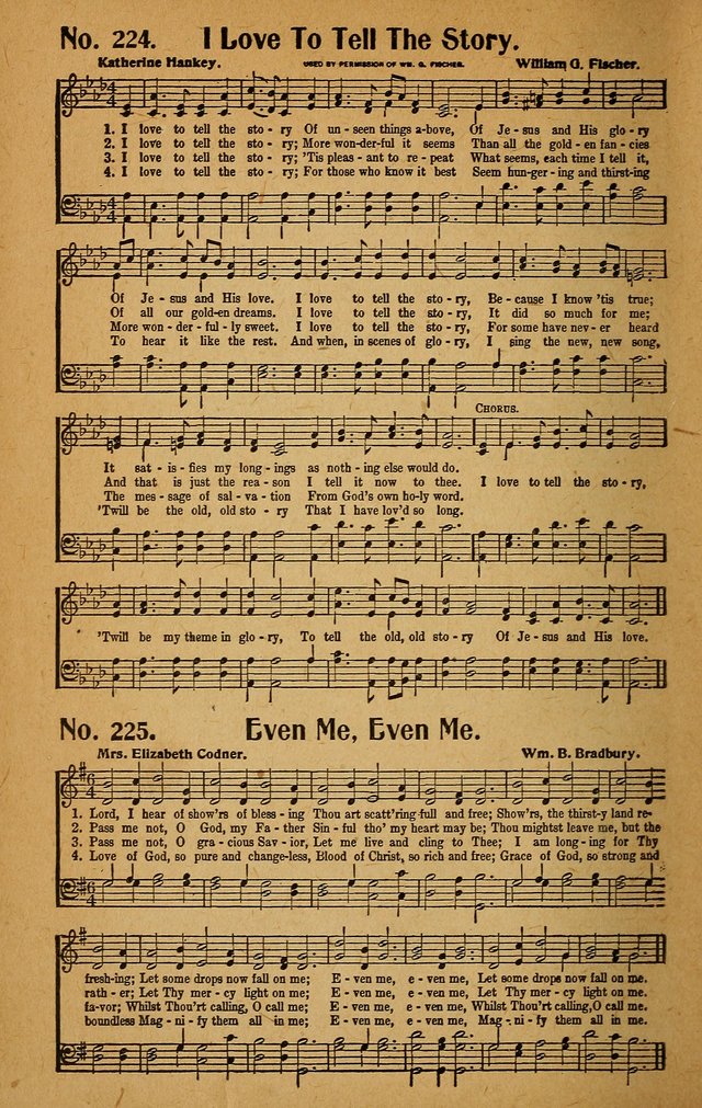 Make Christ King. Combined: a selection of high class gospel hymns for use in general worship and special evangelistic meetings page 217