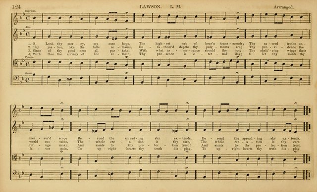 The Mozart Collection of Sacred Music: containing melodies, chorals, anthems and chants, harmonized in four parts; together with the celebrated Christus and Miserere by ZIngarelli page 124