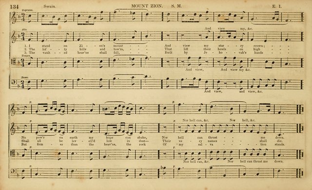 The Mozart Collection of Sacred Music: containing melodies, chorals, anthems and chants, harmonized in four parts; together with the celebrated Christus and Miserere by ZIngarelli page 134