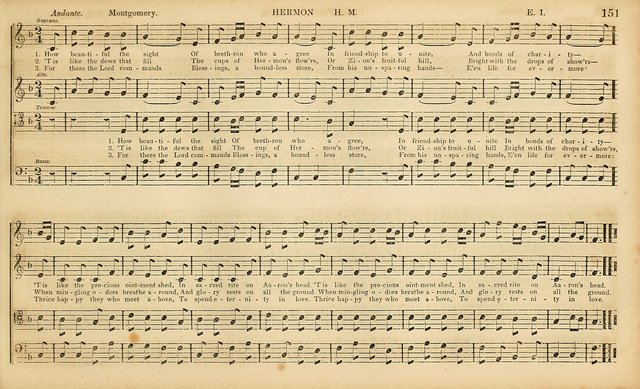 The Mozart Collection of Sacred Music: containing melodies, chorals, anthems and chants, harmonized in four parts; together with the celebrated Christus and Miserere by ZIngarelli page 151