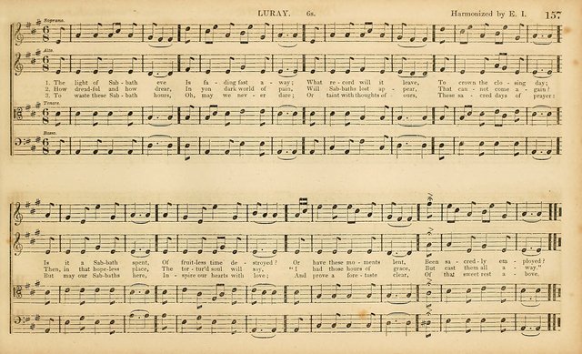 The Mozart Collection of Sacred Music: containing melodies, chorals, anthems and chants, harmonized in four parts; together with the celebrated Christus and Miserere by ZIngarelli page 157