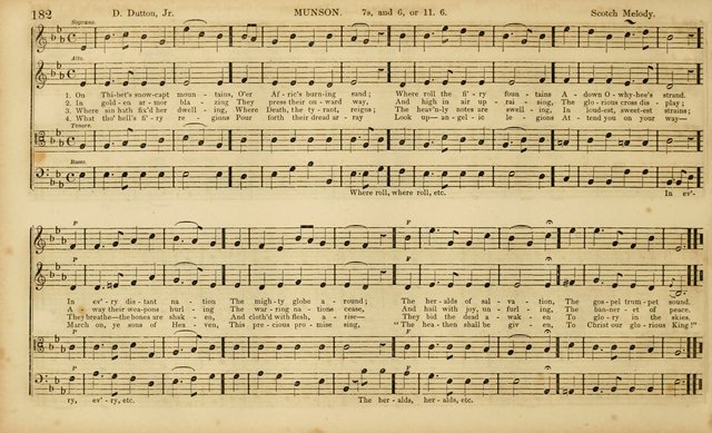 The Mozart Collection of Sacred Music: containing melodies, chorals, anthems and chants, harmonized in four parts; together with the celebrated Christus and Miserere by ZIngarelli page 182