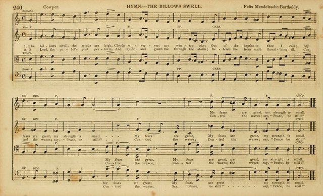 The Mozart Collection of Sacred Music: containing melodies, chorals, anthems and chants, harmonized in four parts; together with the celebrated Christus and Miserere by ZIngarelli page 240
