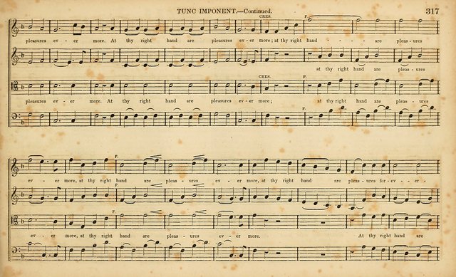 The Mozart Collection of Sacred Music: containing melodies, chorals, anthems and chants, harmonized in four parts; together with the celebrated Christus and Miserere by ZIngarelli page 317